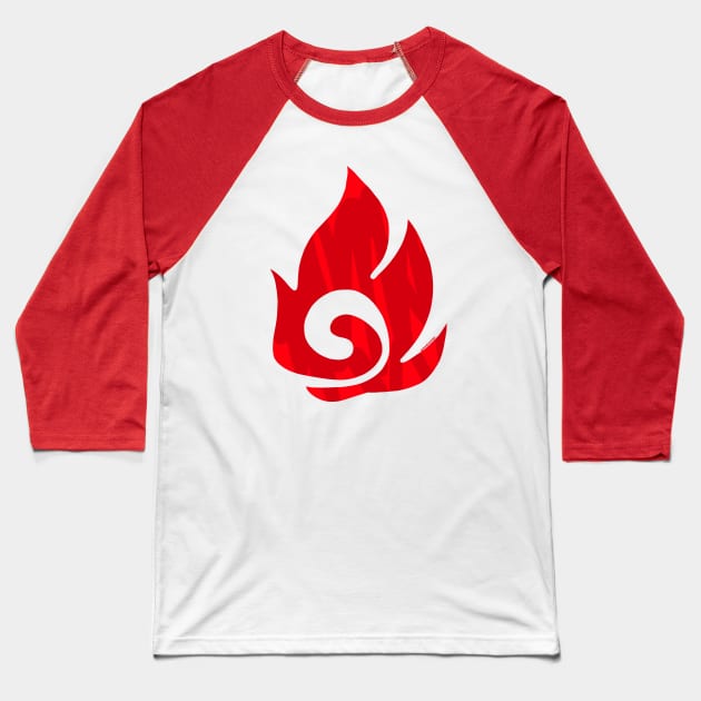 The Vibrant Fire Element Baseball T-Shirt by SherringenergyTeez